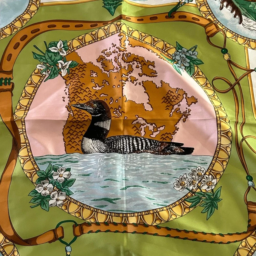 Art of the Scarf Canadian Wildlife Scarf Unique Bear Animals